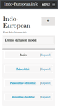Mobile Screenshot of indo-european.info