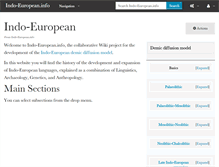 Tablet Screenshot of indo-european.info